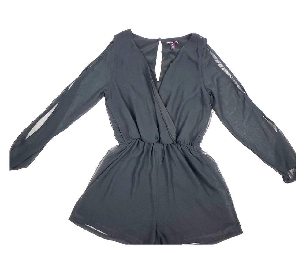 Material Girl Black Romper
